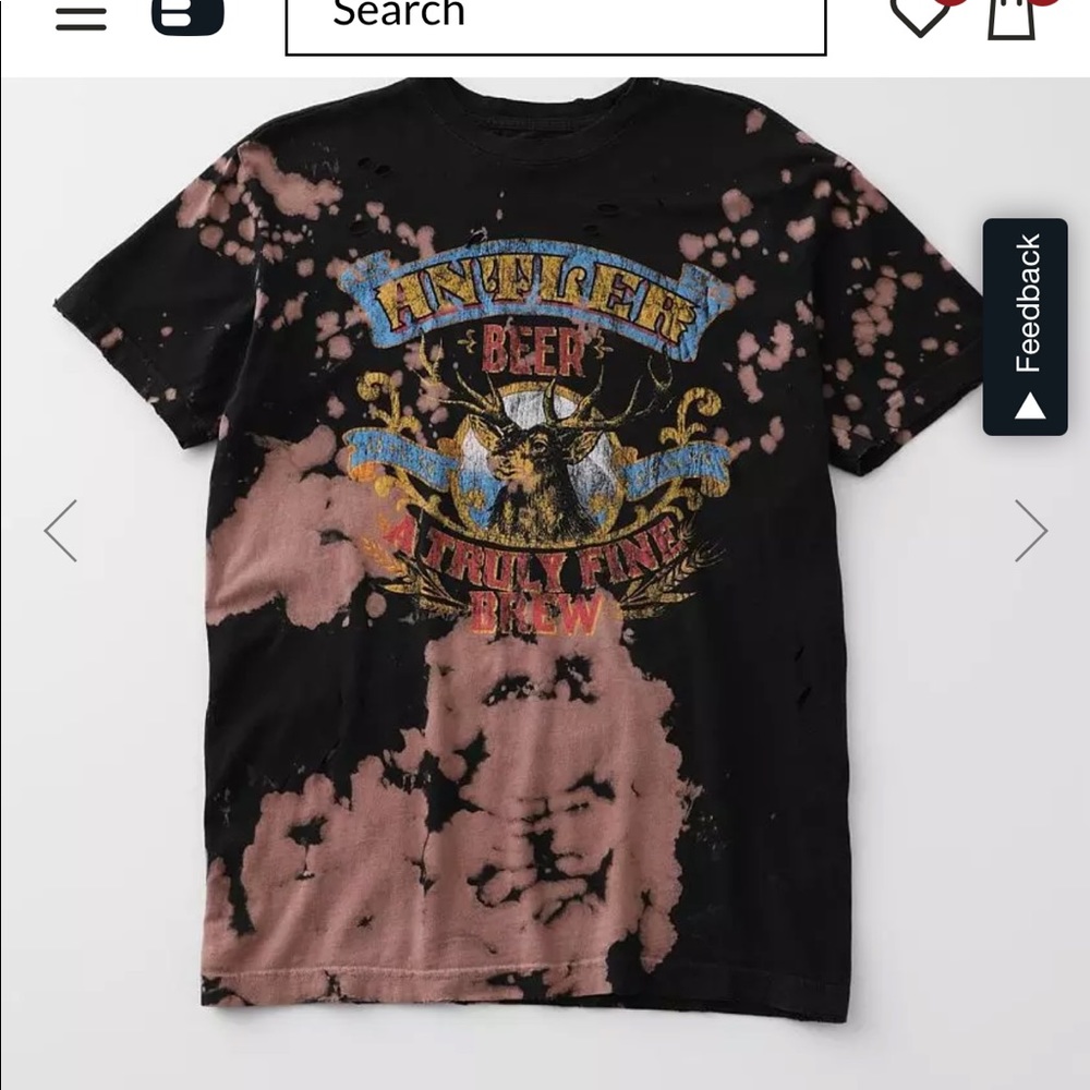 American highway antler beer T-shirt from Buckle.